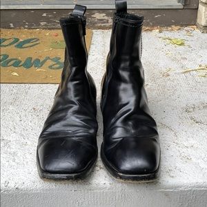 Varda Men’s Black Leather boots size 9